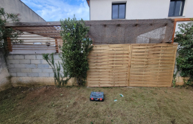 Débroussaillage et pose de clôture